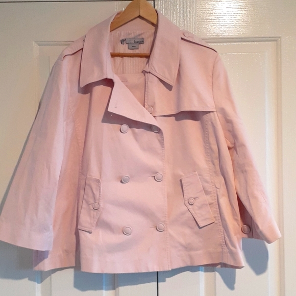 Basque Jackets & Blazers - Basque woman cotton candy pink coat jacket sz20